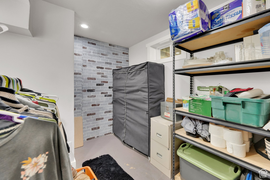 View of storage room
