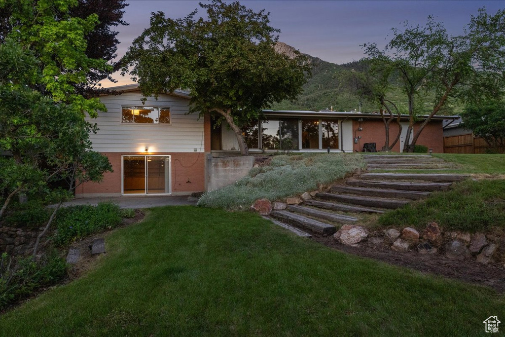 View of back of property