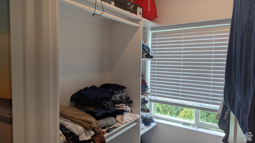View of spacious closet