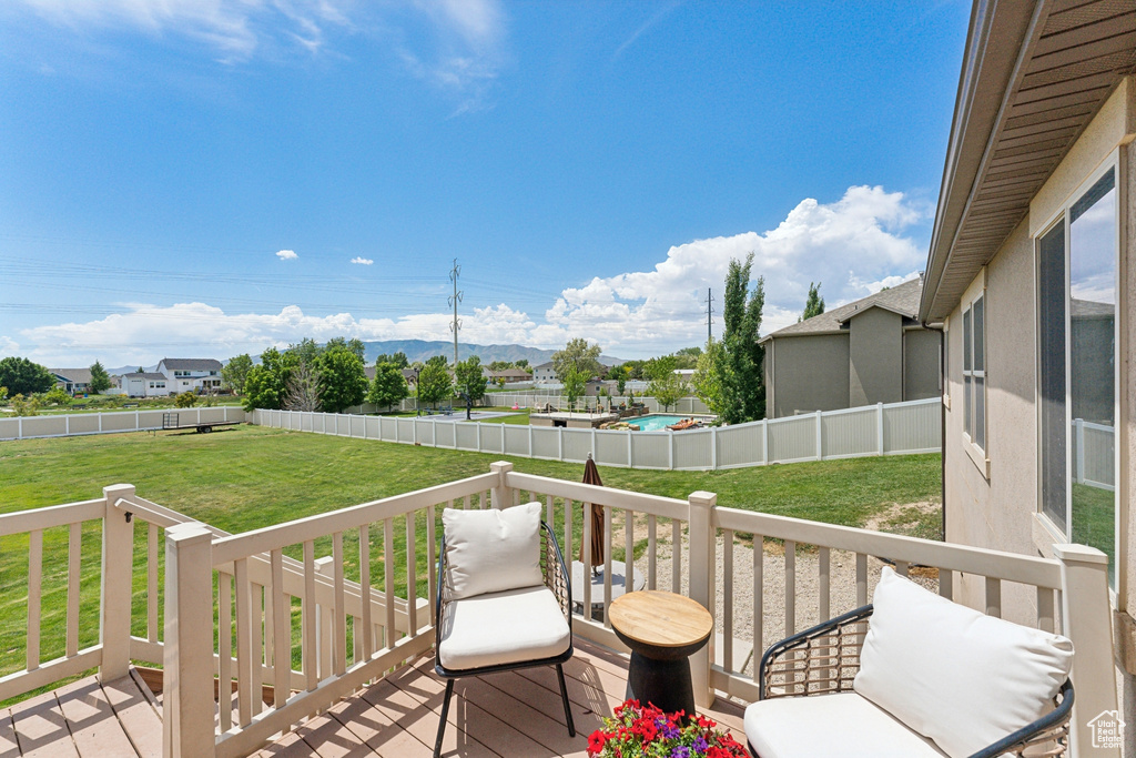 View of deck