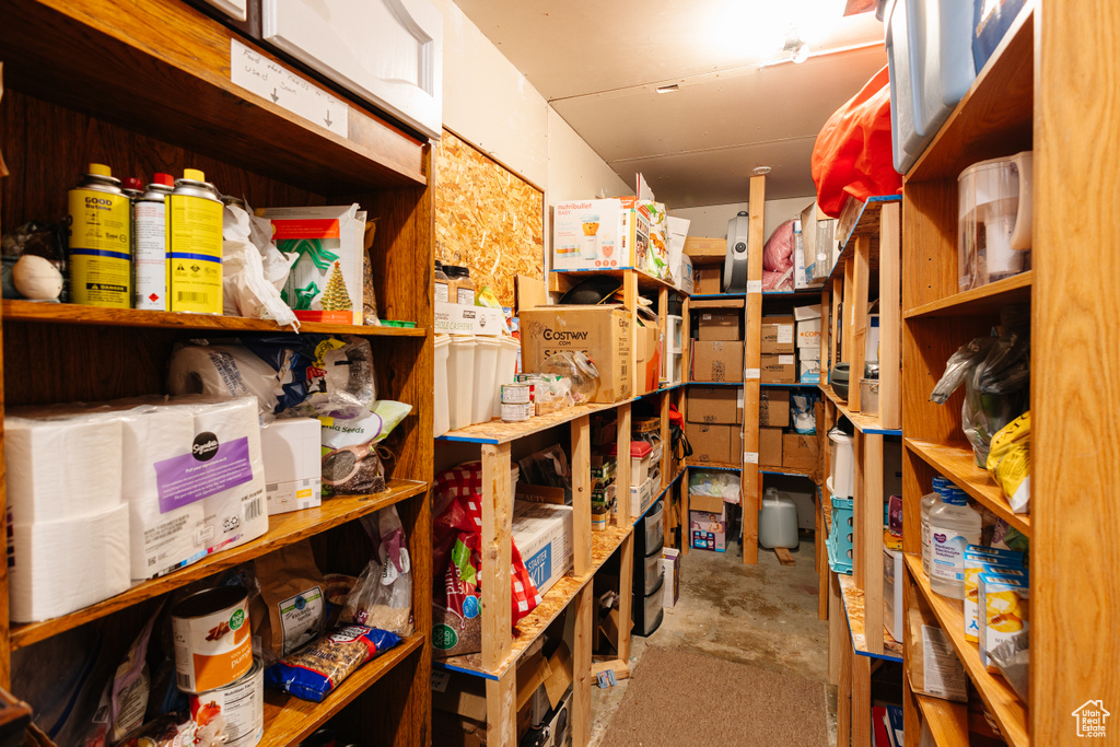 View of storage room