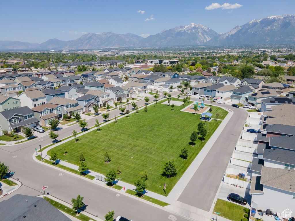 Bird's eye view of mountains