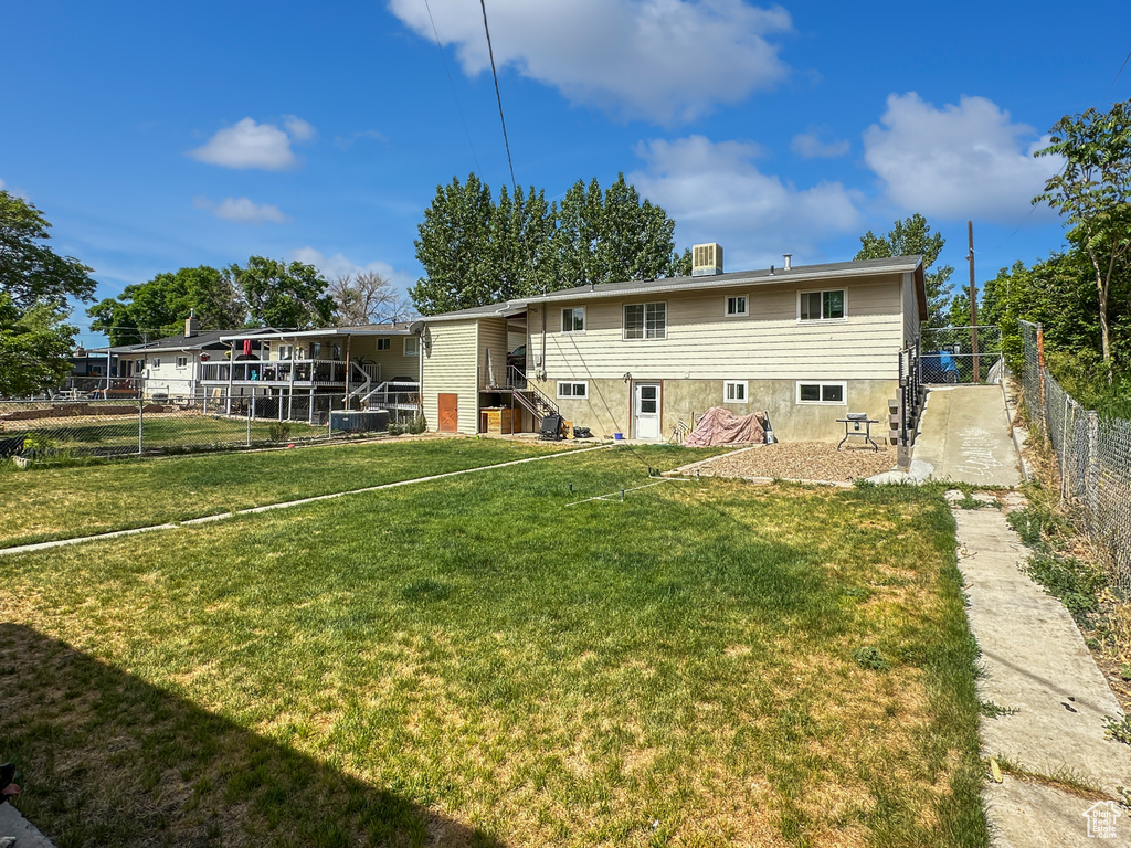 View of back of property