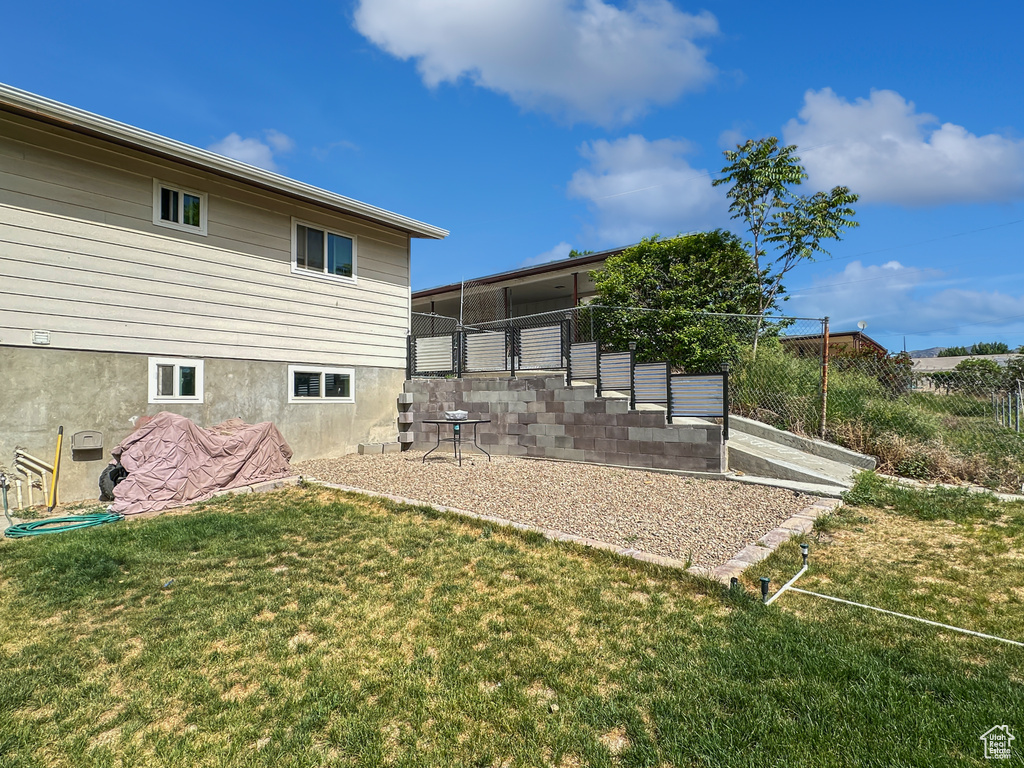 View of rear view of property