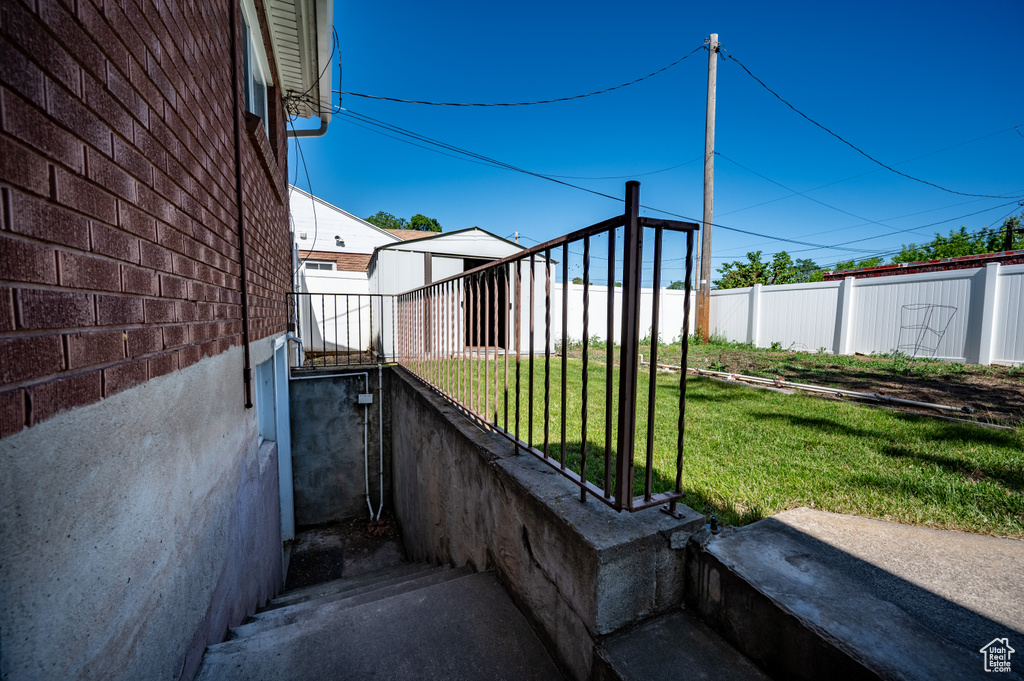 View of stairway