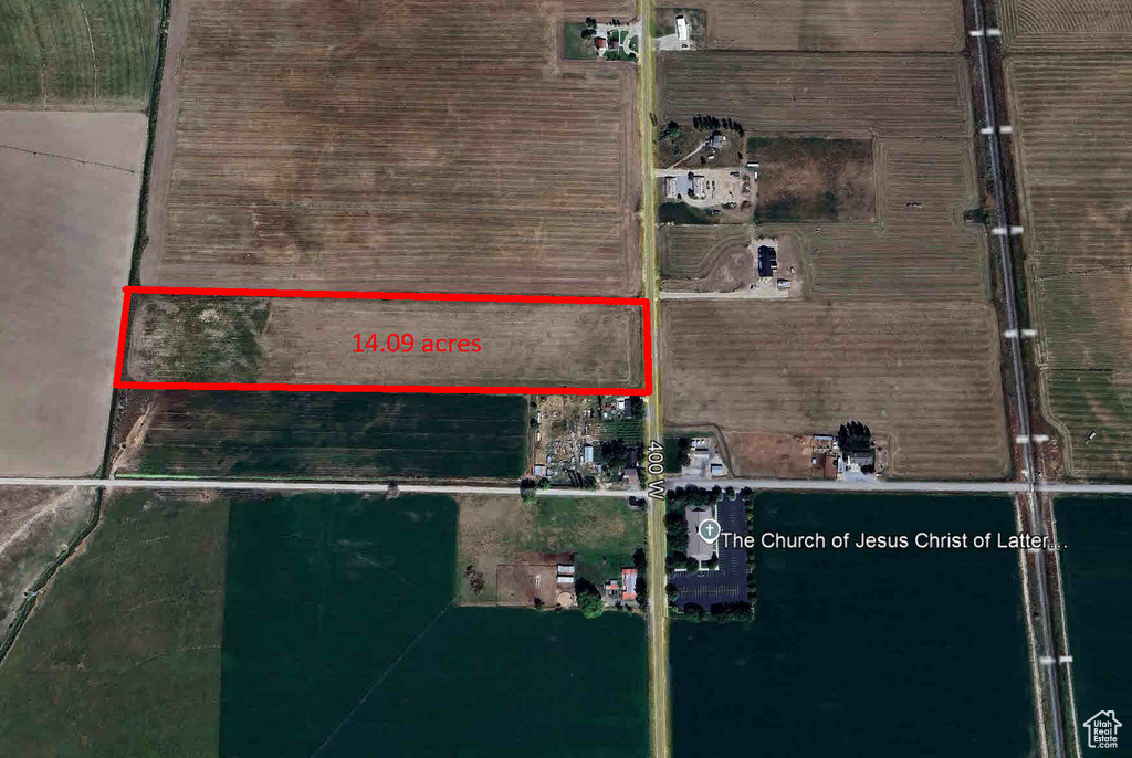 Map / location featuring property parcel outlined