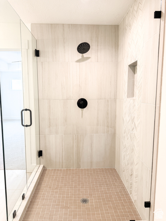 Bathroom with a shower stall