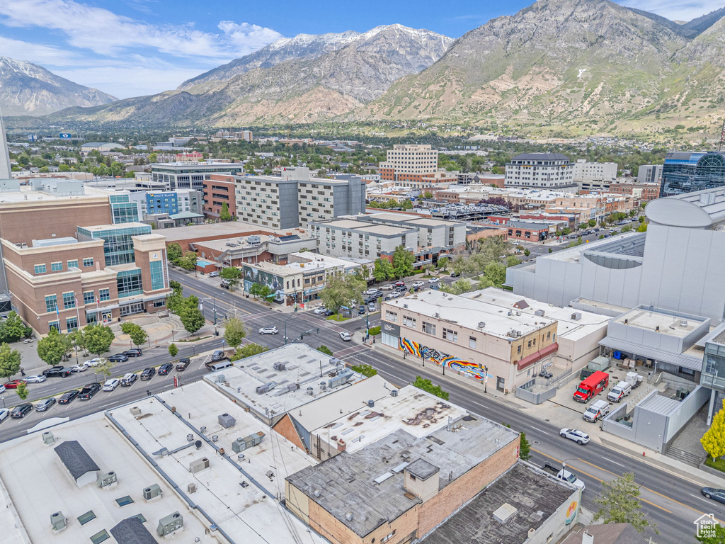 View of urban area featuring a mountainous background