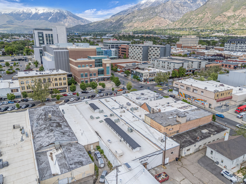 View of urban area featuring mountains