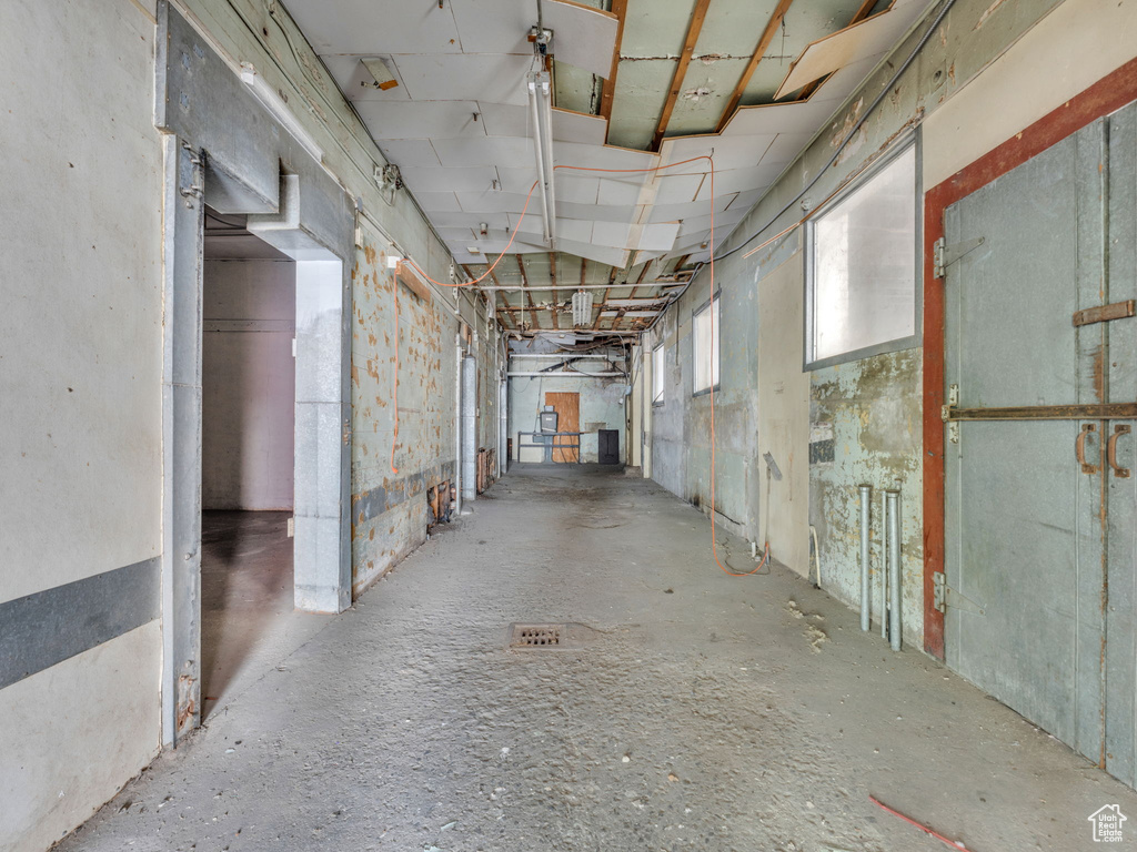 View of below grade area