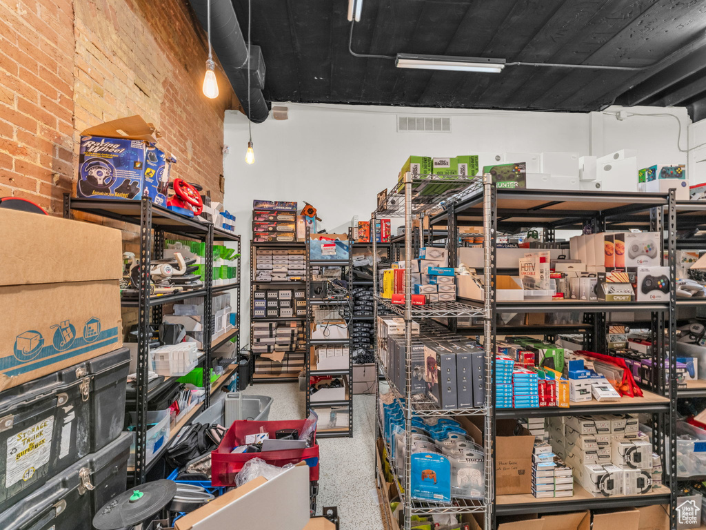 View of storage room