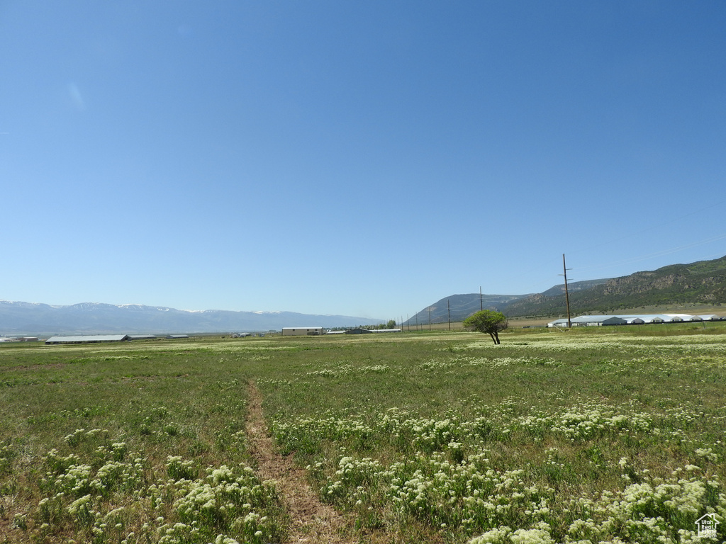 Mountain view featuring rural landscape
