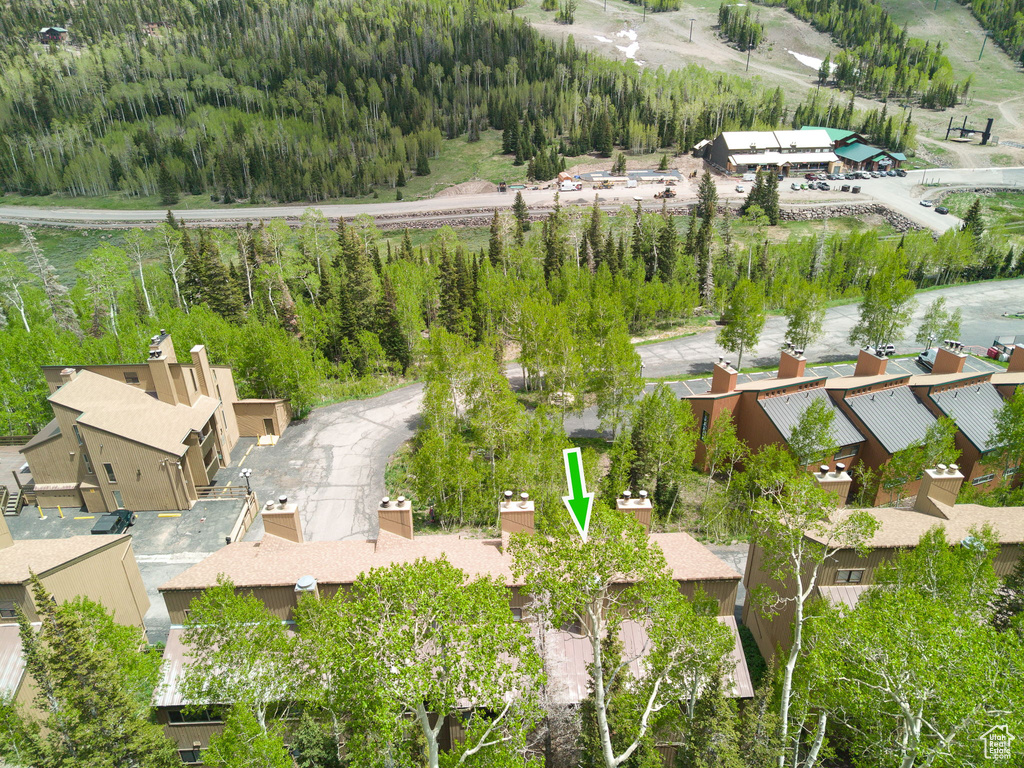 Aerial view of property's location
