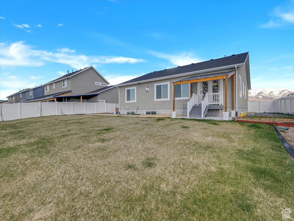 View of back of property