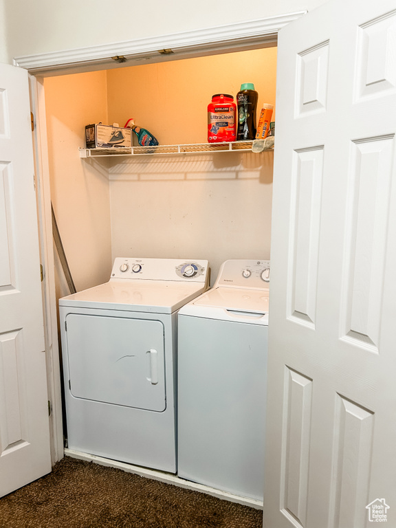 Laundry area featuring washer and clothes dryer