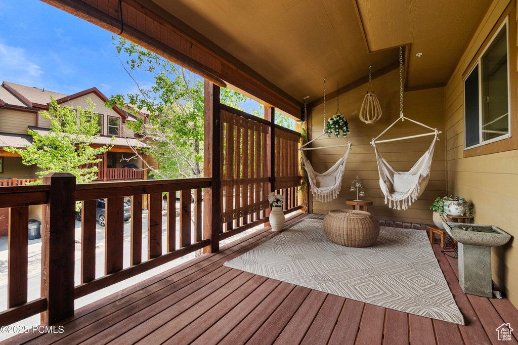 View of deck