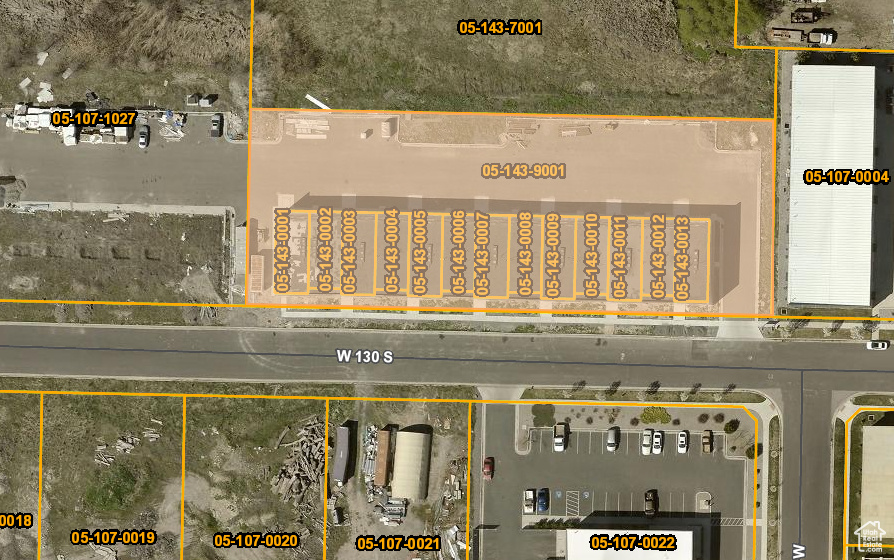 Map of property location with property parcel outlined
