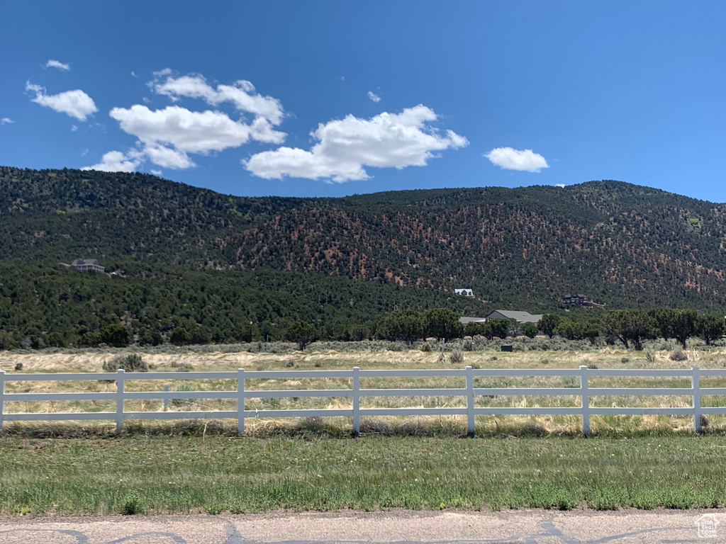Mountain view featuring rural landscape