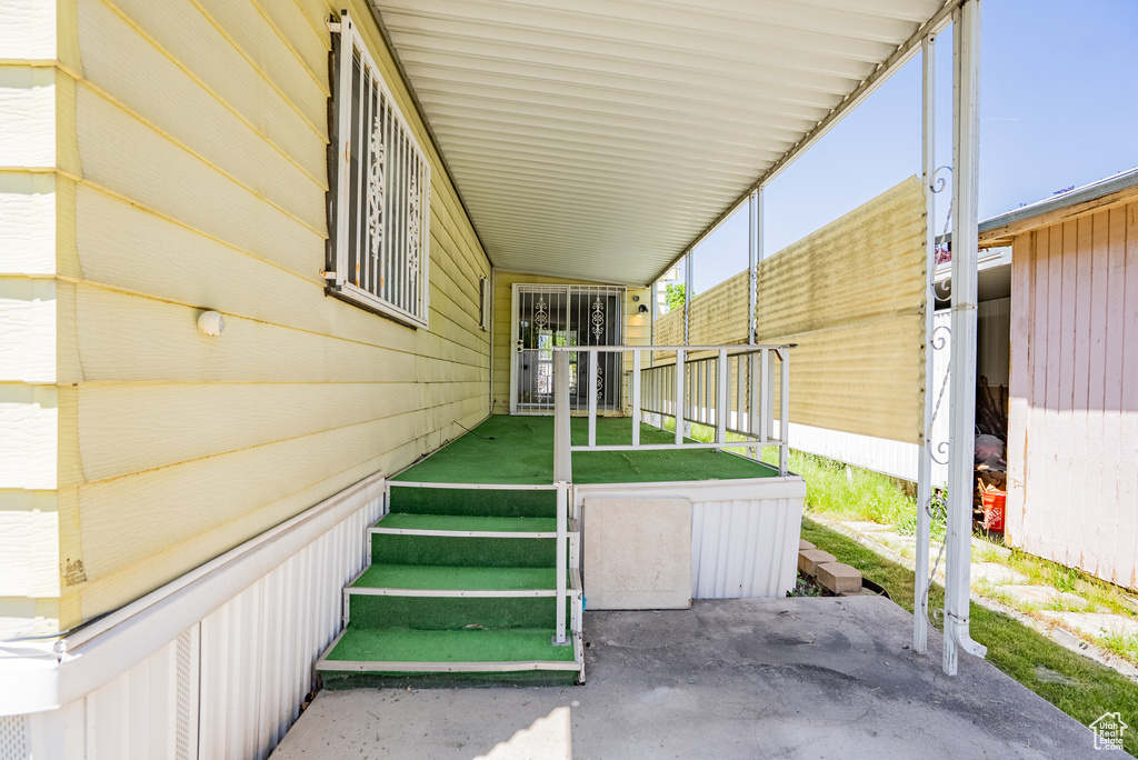 View of stairs