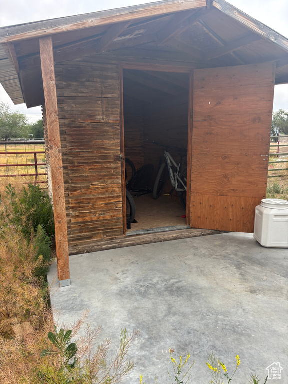 View of outbuilding
