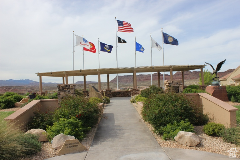 View of property\'s community with a mountain view