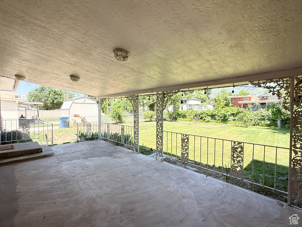 View of patio