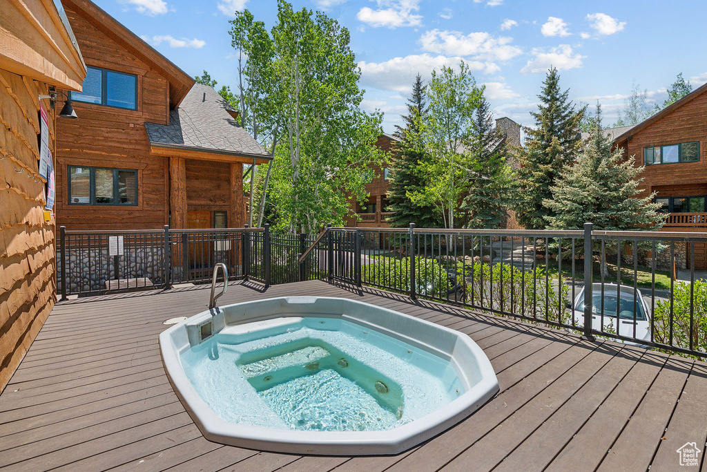 View of pool