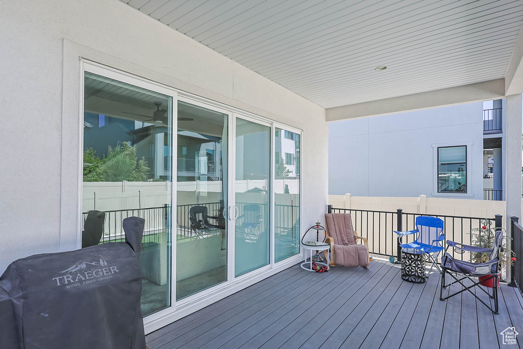 View of deck