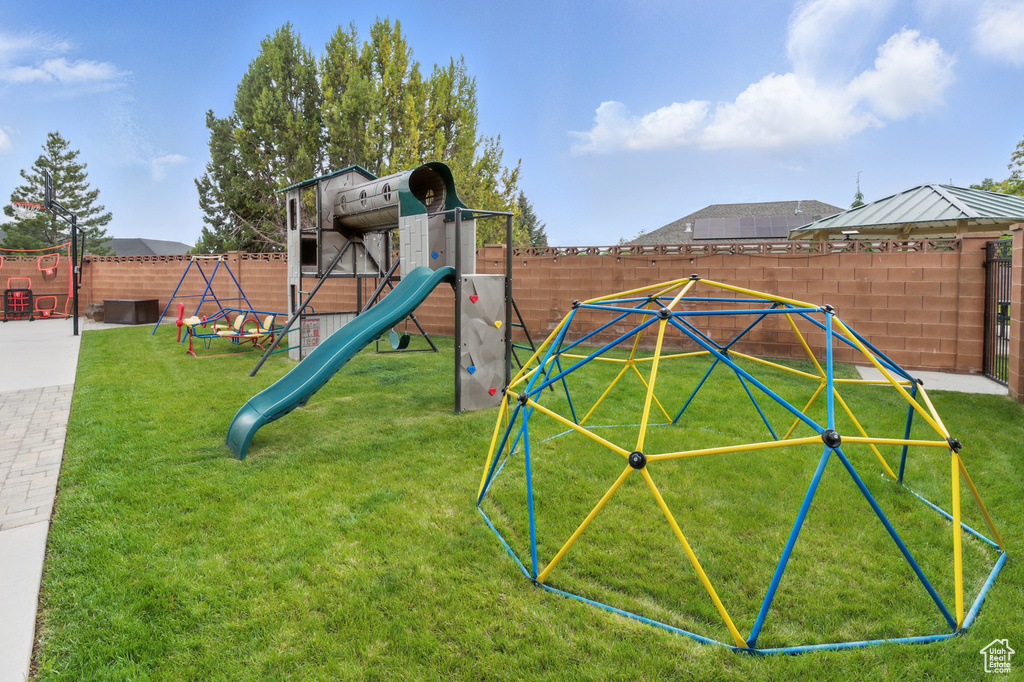 View of jungle gym