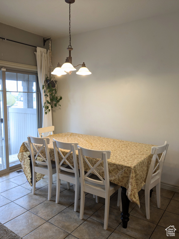 View of dining space