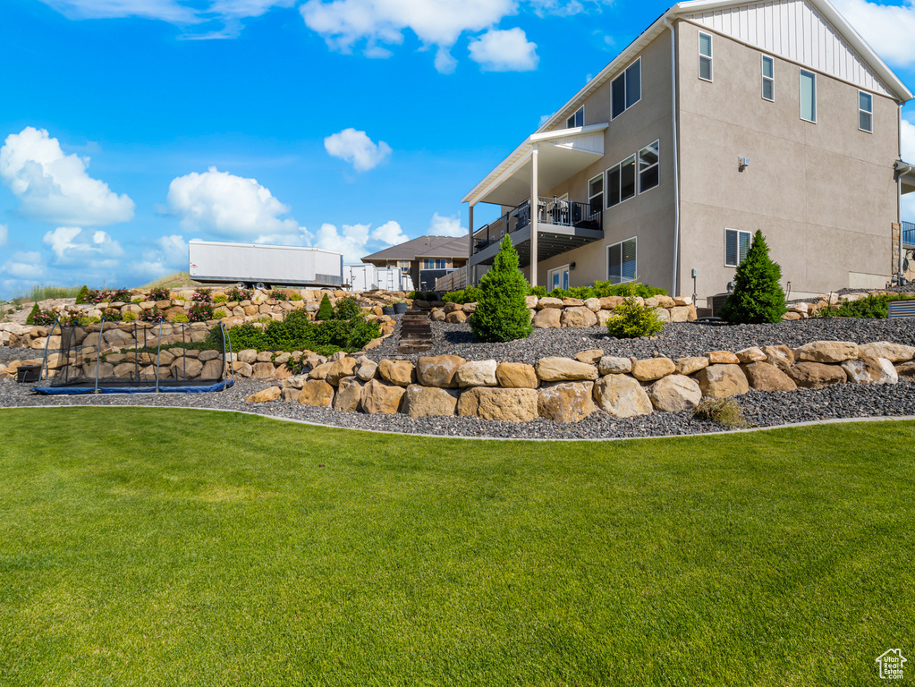 View of green lawn
