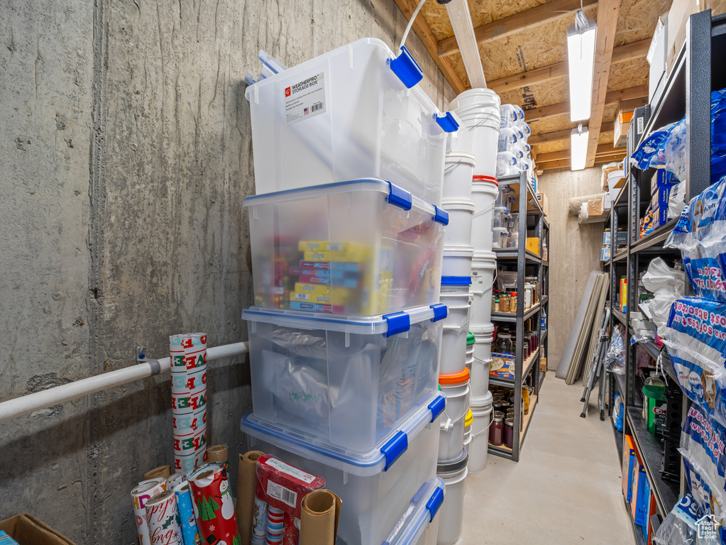 View of storage area