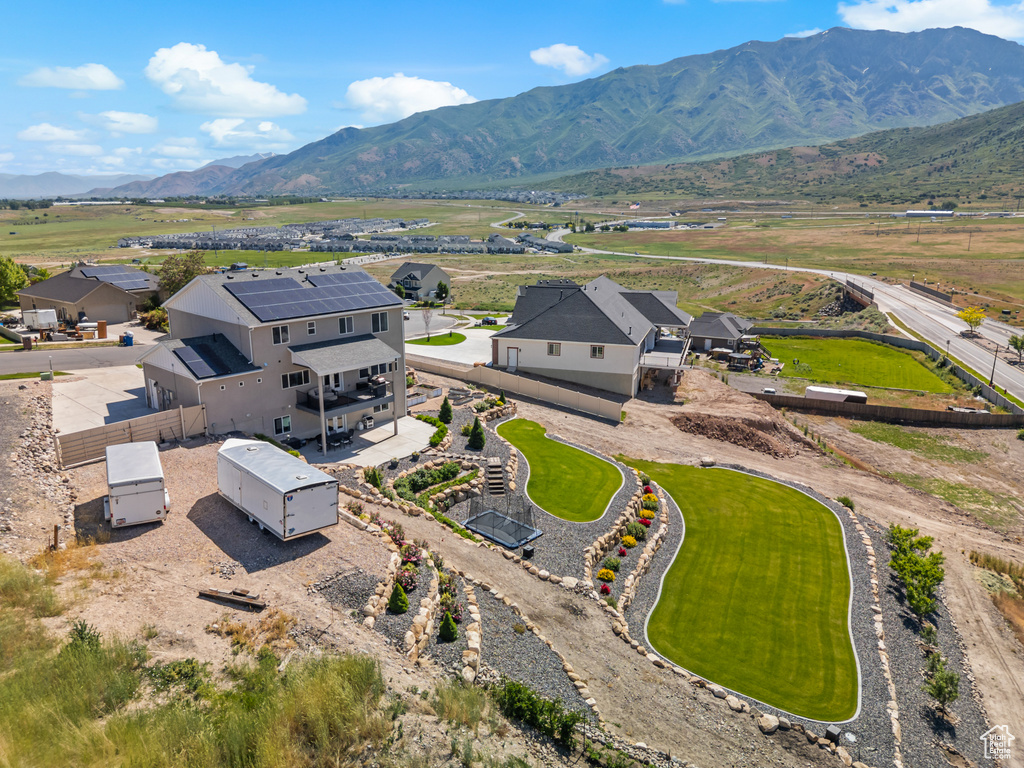 Drone / aerial view of mountains