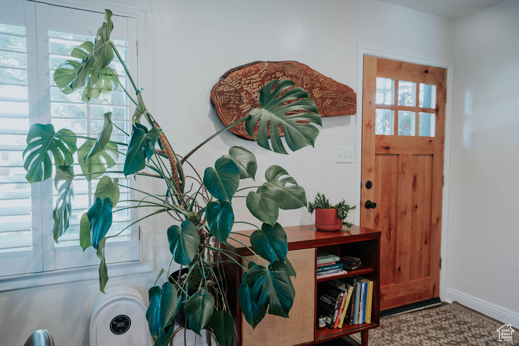 Entryway with baseboards