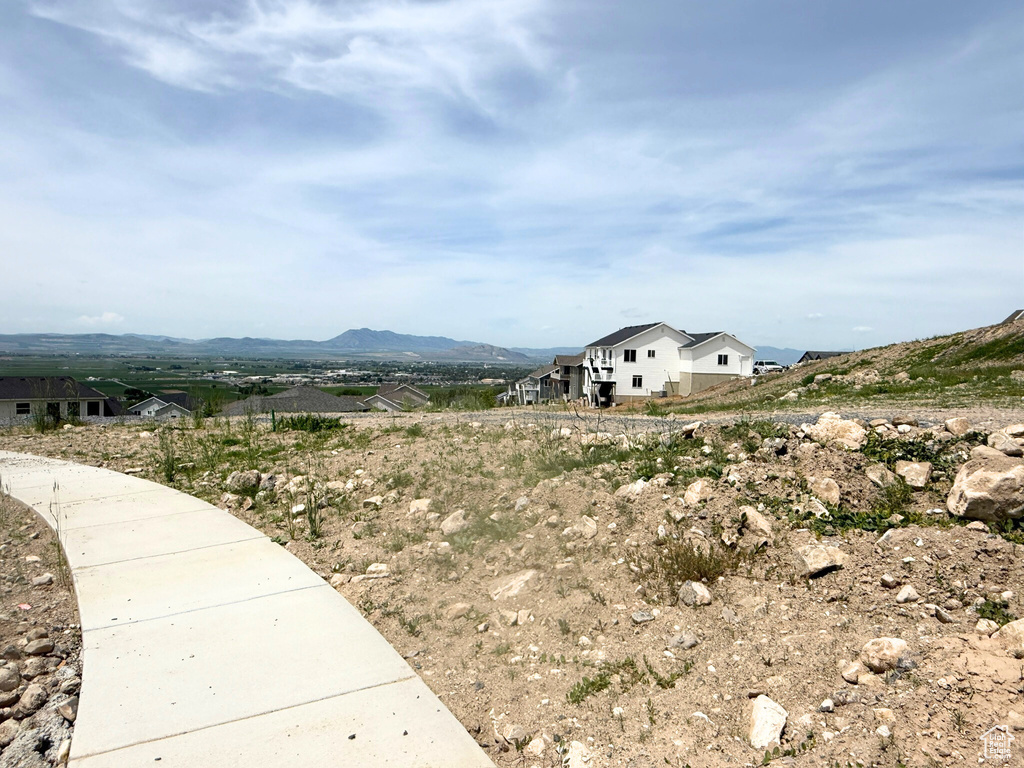 View of mountain background