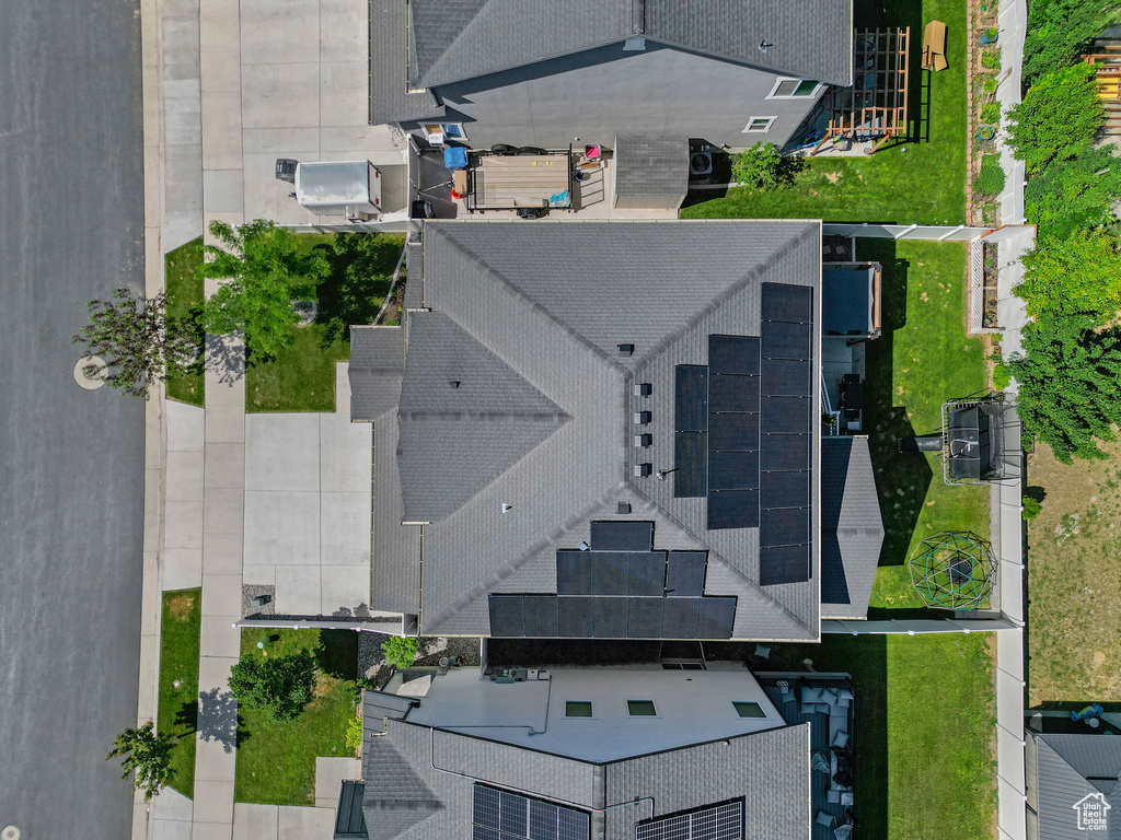View from above of property