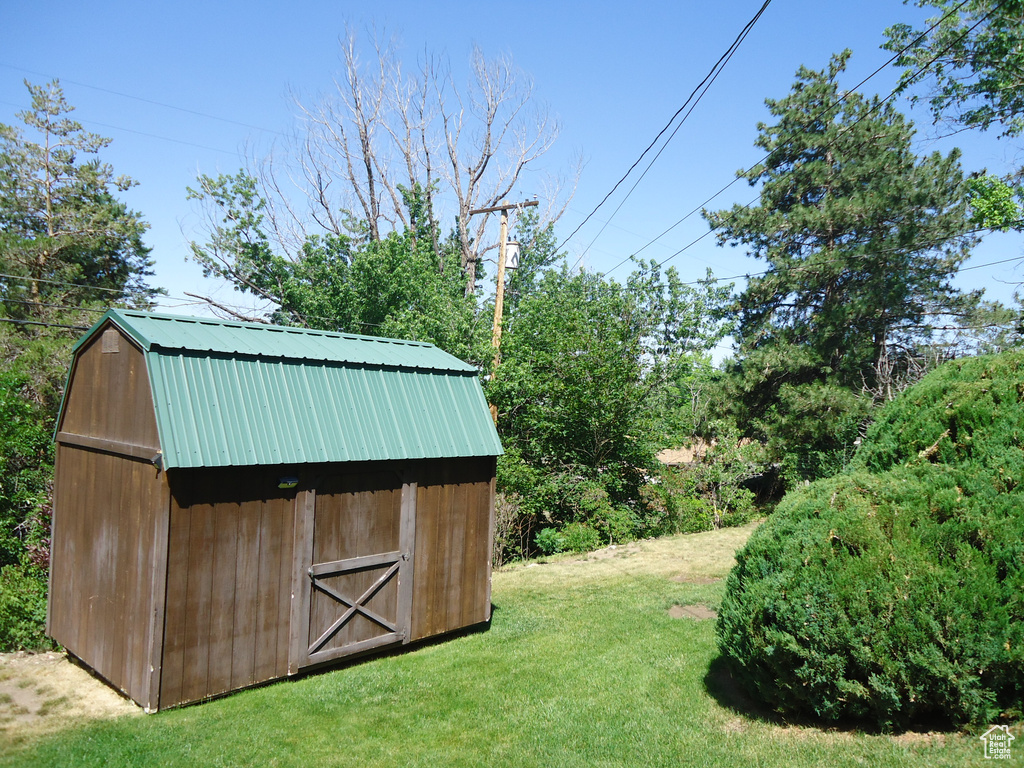 View of grassy yard
