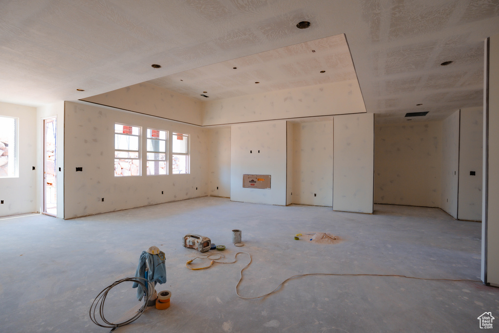 View of unfurnished living room
