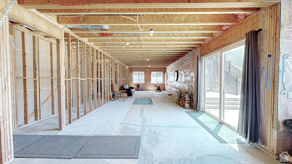 Misc room featuring healthy amount of natural light