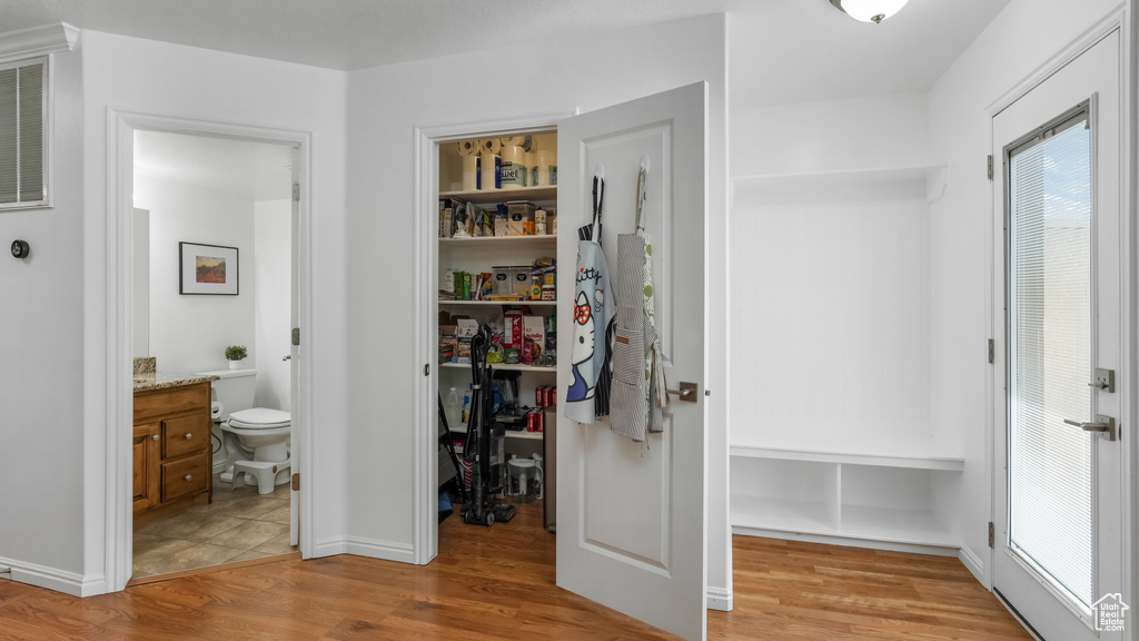 View of storage area