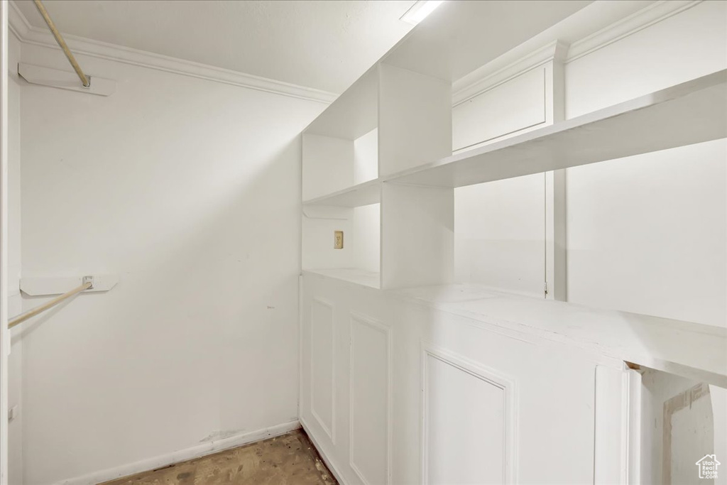 View of spacious closet