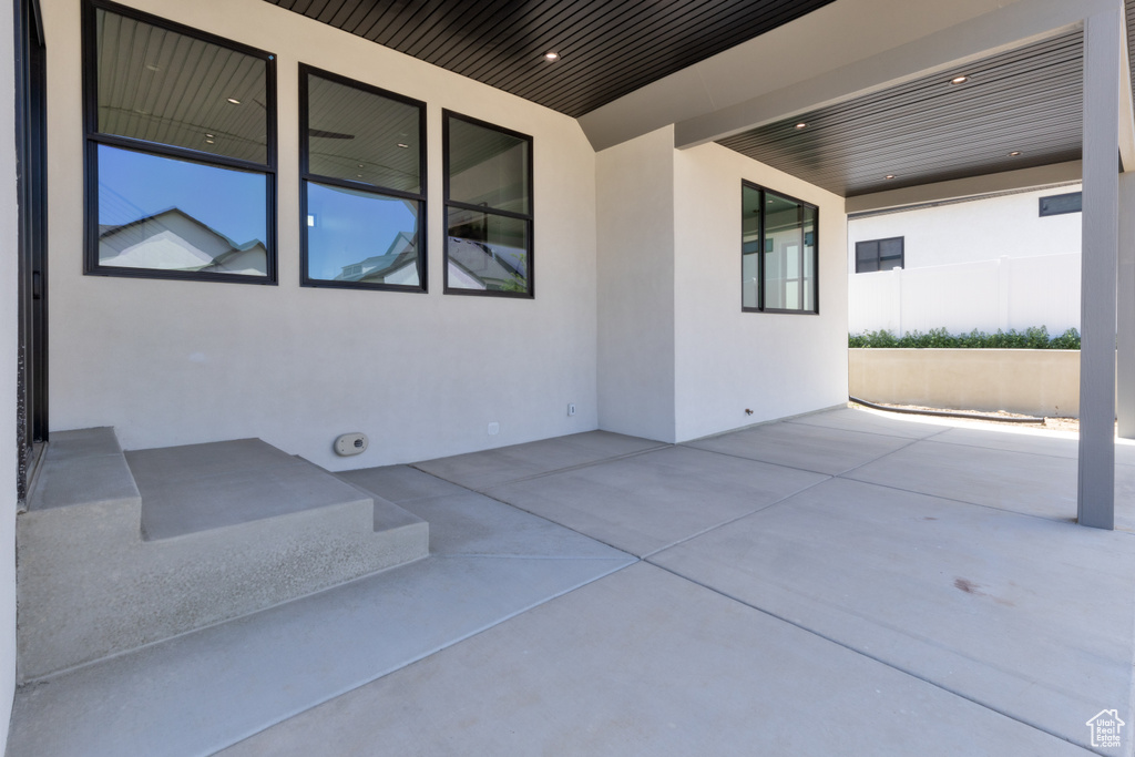 View of patio