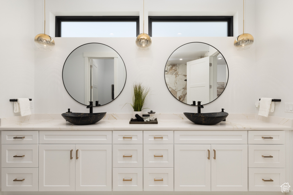 Bathroom with double vanity