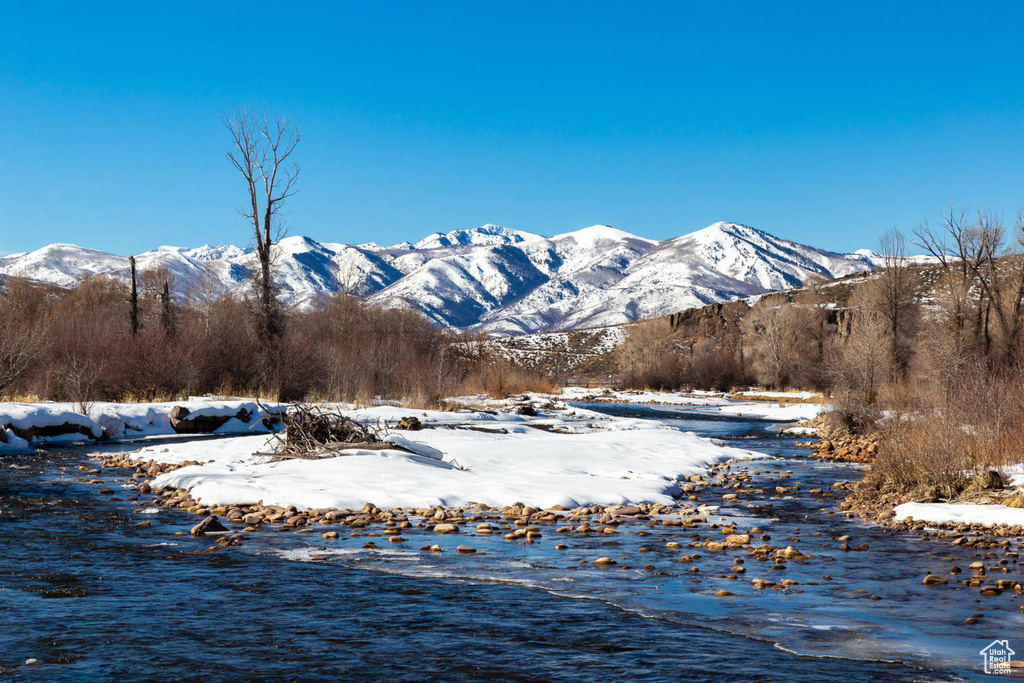 View of mountain background