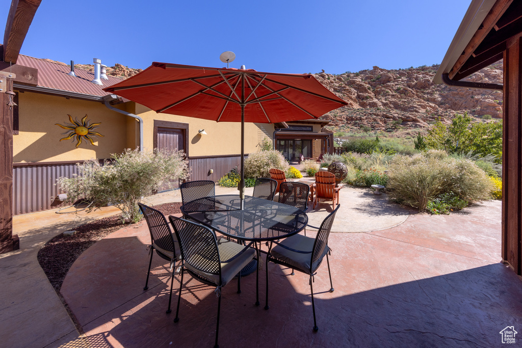 View of patio