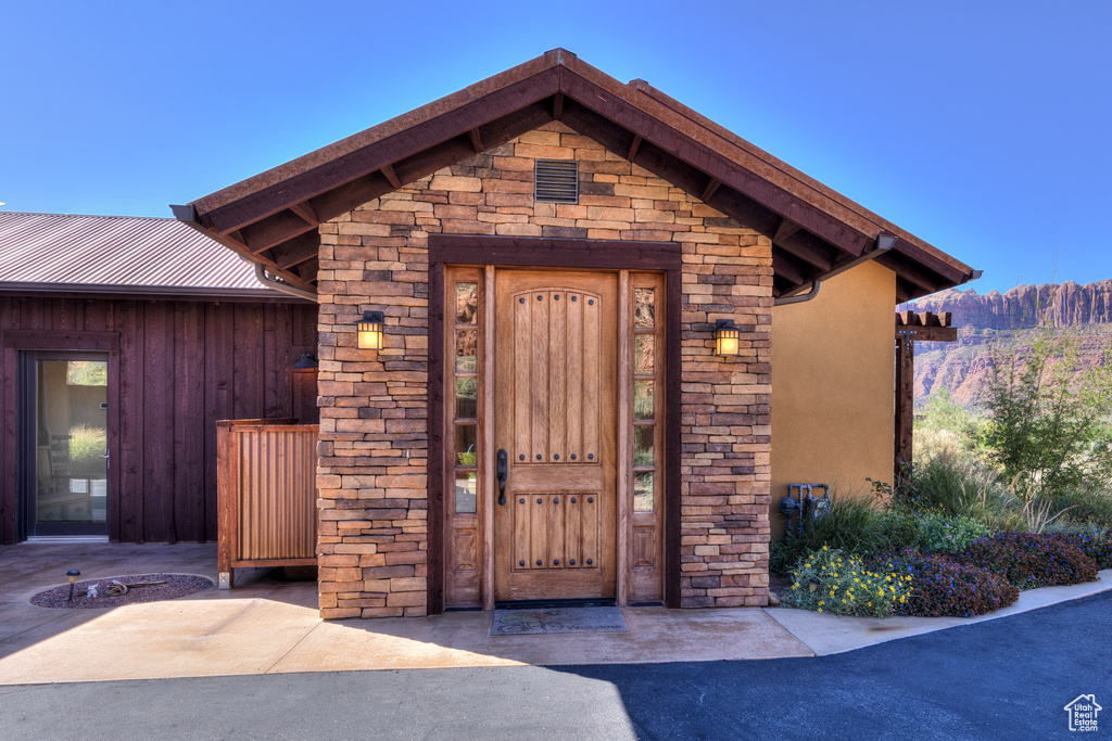 View of outbuilding