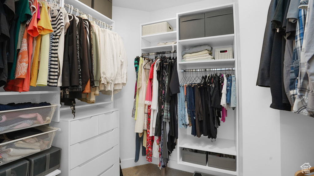 View of spacious closet