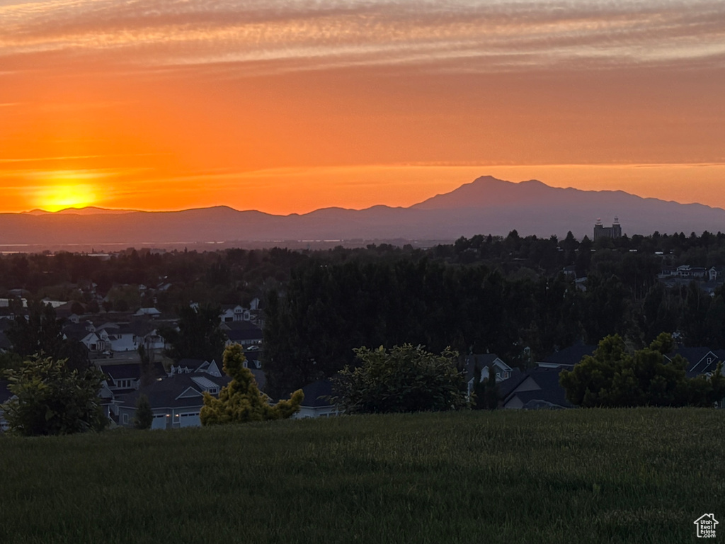 View of mountain background