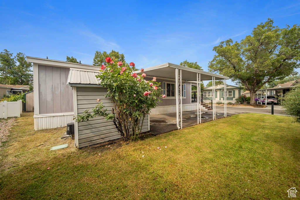 View of rear view of property