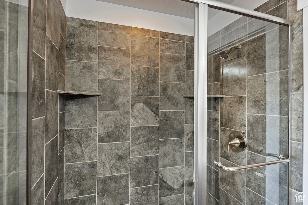 Bathroom featuring a stall shower